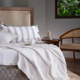 Solid Dyed Woven Cable Blanket