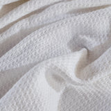 Solid Dyed Woven Cable Throw